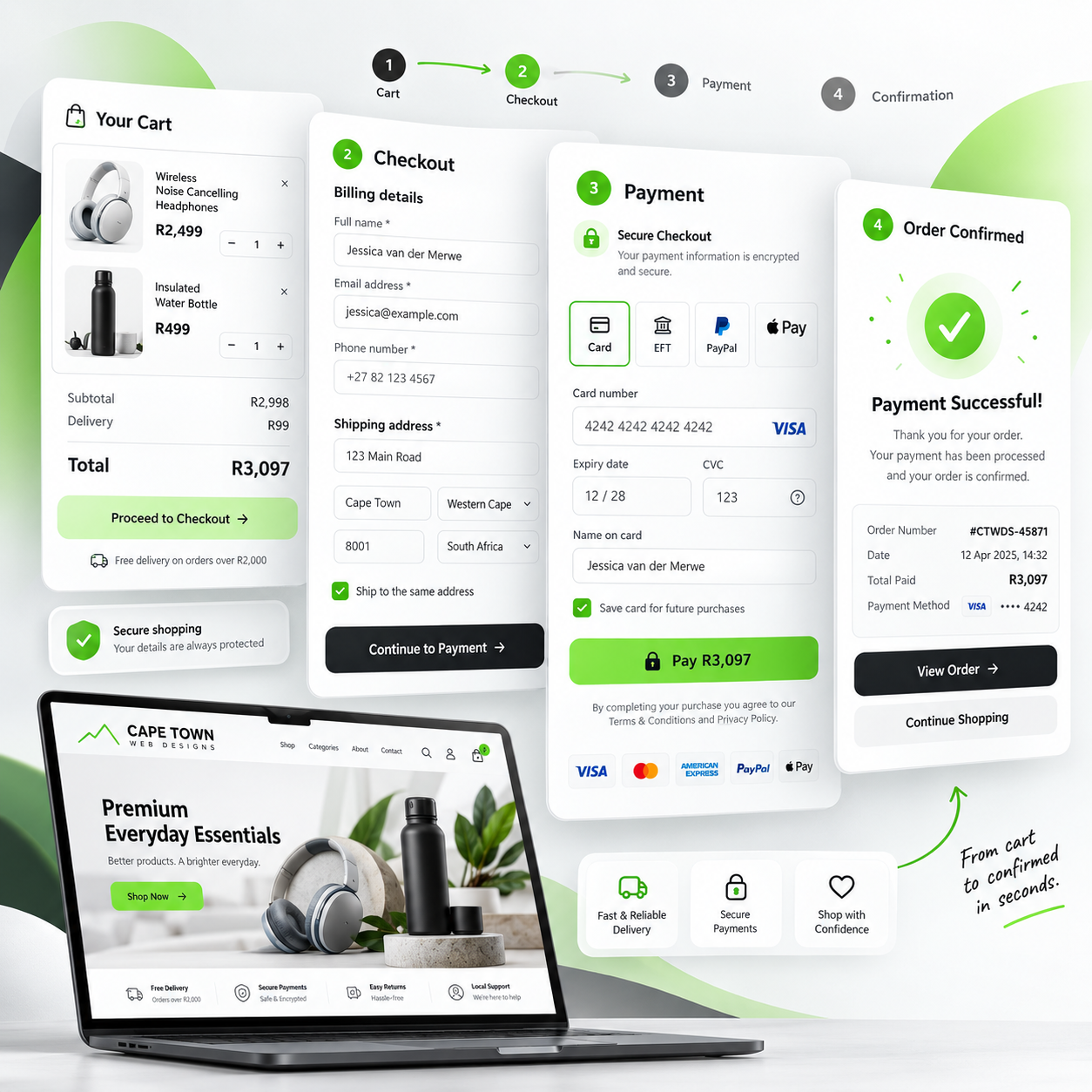 eCommerce Website Design Cape Town Payment Page